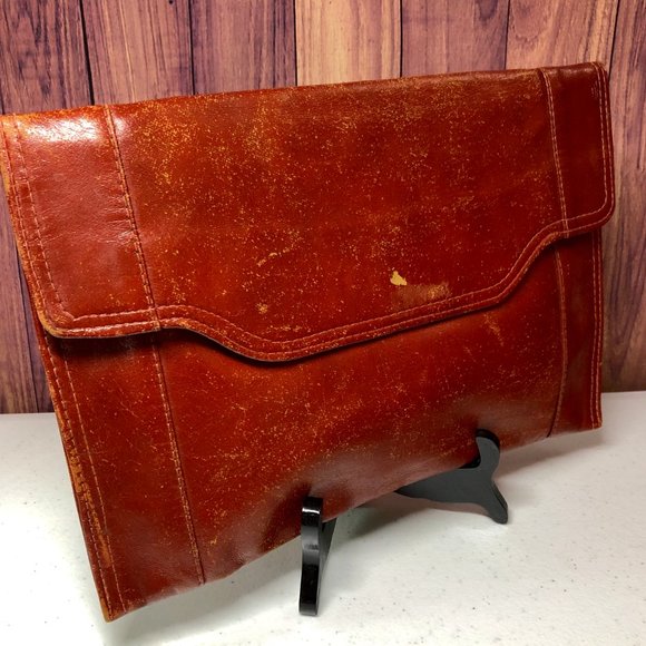 Vintage Bags Vintage Brown Envelope Clutch Poshmark